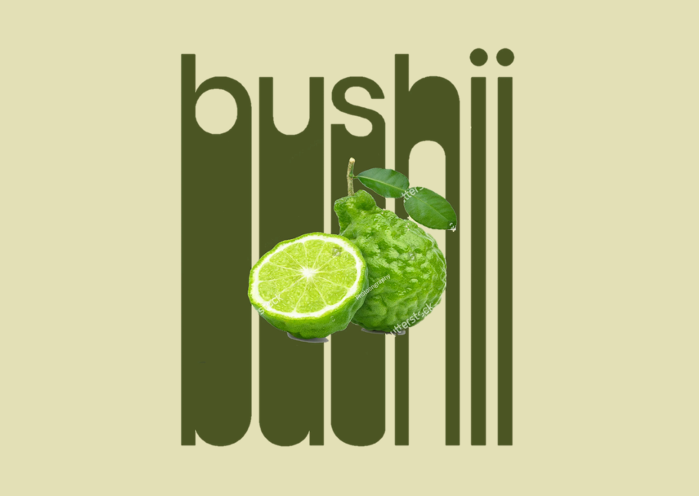 Bergamot fruit with logo