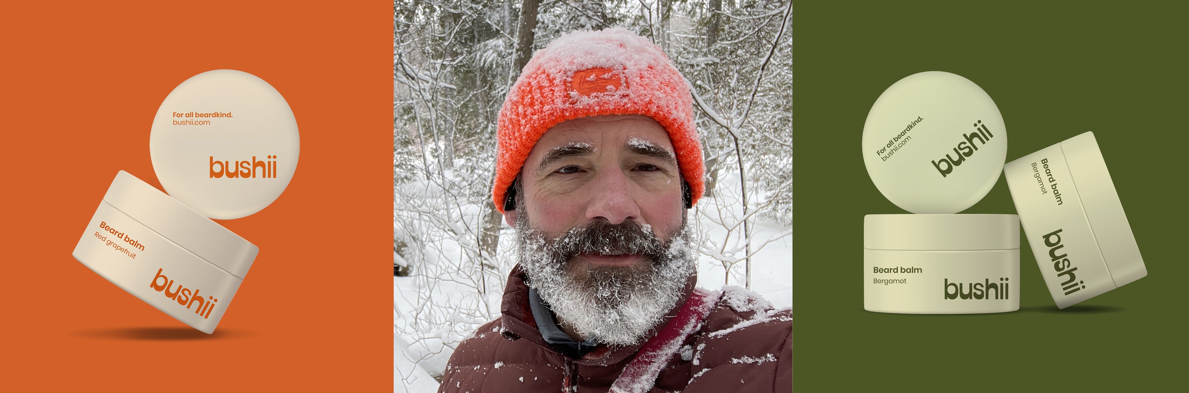 winter beard, pack shots